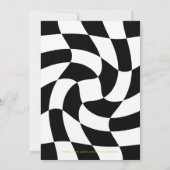 Simple Black and White Bruh Birthday Einladung (Rückseite)