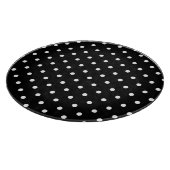 Simple black and white polka dots schneidebrett (Ecke)