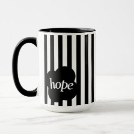Simple black and white scripture Two-Tone mug Tasse