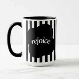 Simple black and white scripture Two-Tone mug Tasse