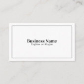 Simple Black and White Squeegee Window Cleaning Visitenkarte (Rückseite)