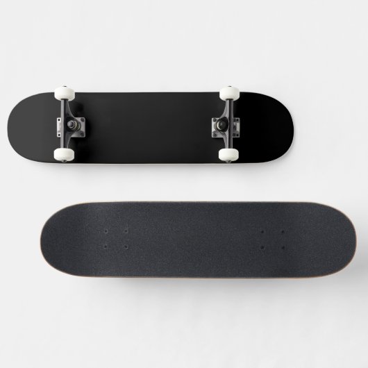 Simple Black Authority® Skateboard (Horizontal)