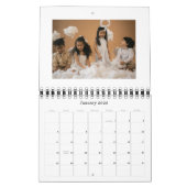 Simple Black Beige USA America Weekly Planner 2025 Kalender (Jan 2026)