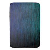 Simple Black Blue Aquamarin Abstrakt Scribble Text Badematte (Vorderseite Vertikal)