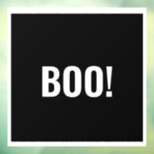 Simple Black Boo Happy Halloween Fensteraufkleber (Blatt 3)