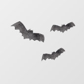 Simple Black Boo Happy Halloween Fensteraufkleber (Blatt)