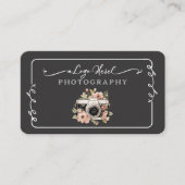 Simple Black Chalkboard Visitenkarte (Vorderseite)