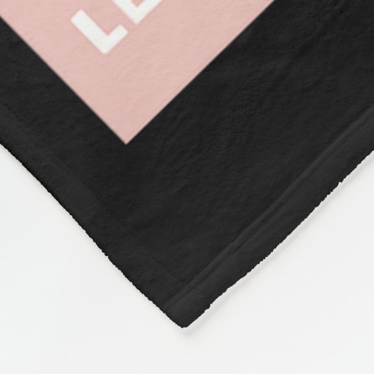 Simple Black Pink Love Let Ours Value Everyone T S Fleecedecke (Ecke)