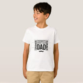 Simple Black Super Vater Kid's T - Shirt (Vorne ganz)
