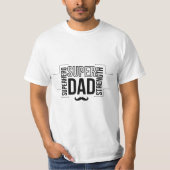 Simple Black Super Vater T - Shirt (Vorderseite)