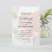 Simple Black & White Overlay Photo Wedding Einladung (Stehend Vorderseite)