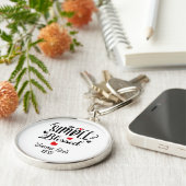 Simple Blessed Christian Saying Custom Schlüsselanhänger (Seite)