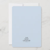 Simple Blue Baby Boy Shower Invitation Einladung (Rückseite)