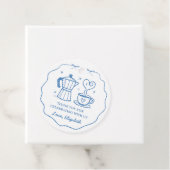 Simple Blue Baby Is Brewing Thank You Geschenkanhänger (Beispiel)