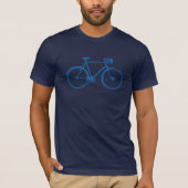 Simple Blue Bike T-Shirt (Vorderseite)
