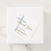 Simple Blue Cross Confirmation Thank You Geschenkanhänger (Beispiel)