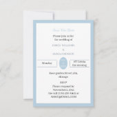 Simple Blue Custom Save The Date (Vorderseite)
