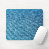 Simple Blue Jeans Denim Textile Textur | Mousepad (Mit Mouse)