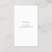 Simple Blue Lotus Blume Zen Minimalistisch Visitenkarte (Rückseite)