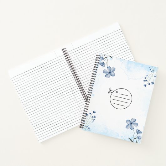 Simple Blue Notebook Notizblock (Innenseite)