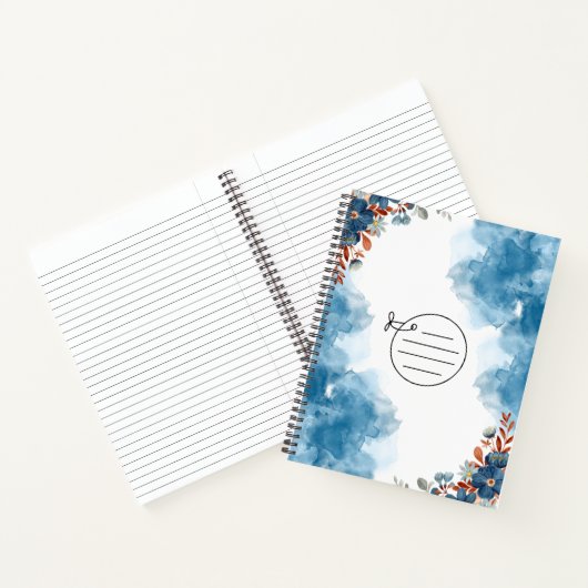 Simple Blue Notebook Notizblock (Innenseite)