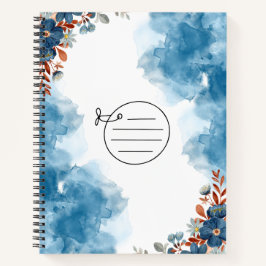 Simple Blue Notebook Notizblock