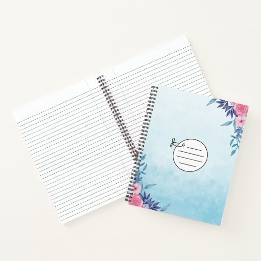 Simple Blue Notebook Notizblock (Innenseite)