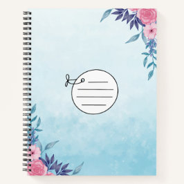 Simple Blue Notebook Notizblock
