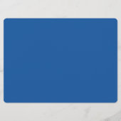 Simple Blue Ombre Weekly School Schedule (Rückseite)