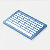 Simple Blue Ombre Weekly School Schedule Post-it Klebezettel (angewinkelt)