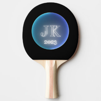 Simple Blue Retro Ping Pong Paddle JK 2023 Tischtennis Schläger