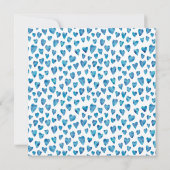 Simple Blue Save the Date Wedding (Rückseite)