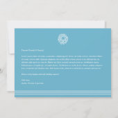 Simple Blue Season's Greetings Holiday Foto (Rückseite)