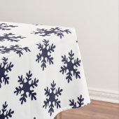 Simple Blue Snowflake Muster Weihnachtsfeiertag Tischdecke (Beispiel)