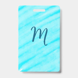 simple blue whi watercolor lines add your monogram ausweis