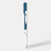 Simple blue white Abstract minimal art Monogram Case-Mate iPhone Hülle (Rückseite / Links)