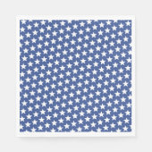 Simple Blue White Stars Patriotic Minimalistisch Serviette (Vorderseite)