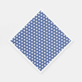 Simple Blue White Stars Patriotic Minimalistisch Serviette (Ecke)