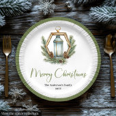 Simple Bohemian Christmas Lantern in Neutral Plate Pappteller