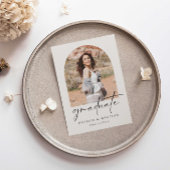 Simple Boho Arch Foto Abschluss Ankündigung