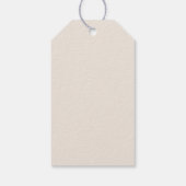 Simple Boho Arch Ivory Wedding Willkommen Geschenkanhänger (Rückseite)