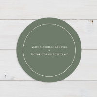 Simple Boho Arch Sage Green Wedding Umschlag Aufkl