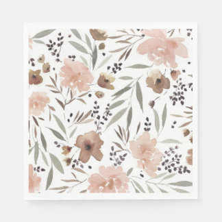 Simple Boho Blume Luncheon Napkin Serviette