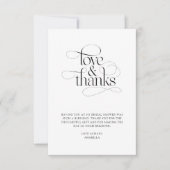 Simple Boho Brautparty Foto Dankeskarte (Vorderseite)