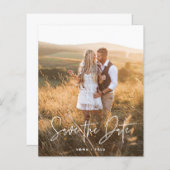 Simple Boho | BUDGET-Script-Foto Save the Date (Vorne/Hinten)