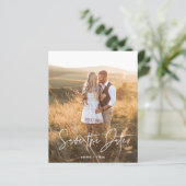 Simple Boho | BUDGET-Script-Foto Save the Date (Stehend Vorderseite)