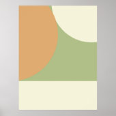 Simple Boho Calm Bauhaus Style Geometrisches Poste Poster (Vorne)