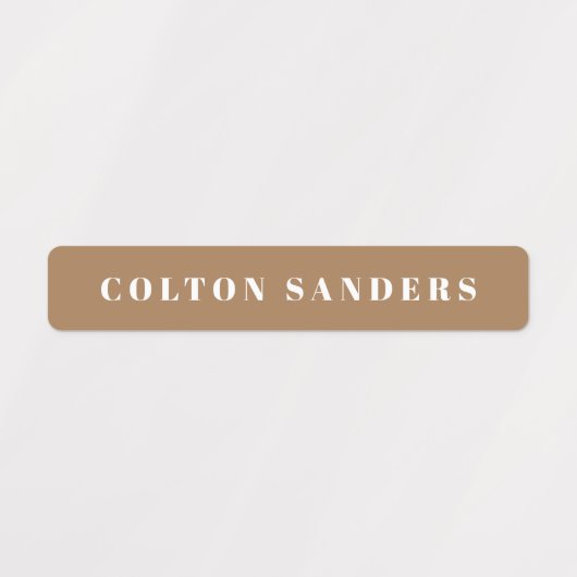 Simple Boho Camouflage Wassersicherer Name Etiketten (Design 1)