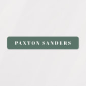 Simple Boho Camouflage Wassersicherer Name Etiketten (Design 2)