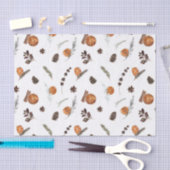 Simple Boho Dried Orange Watercolor Weihnachten Seidenpapier (Handwerk)